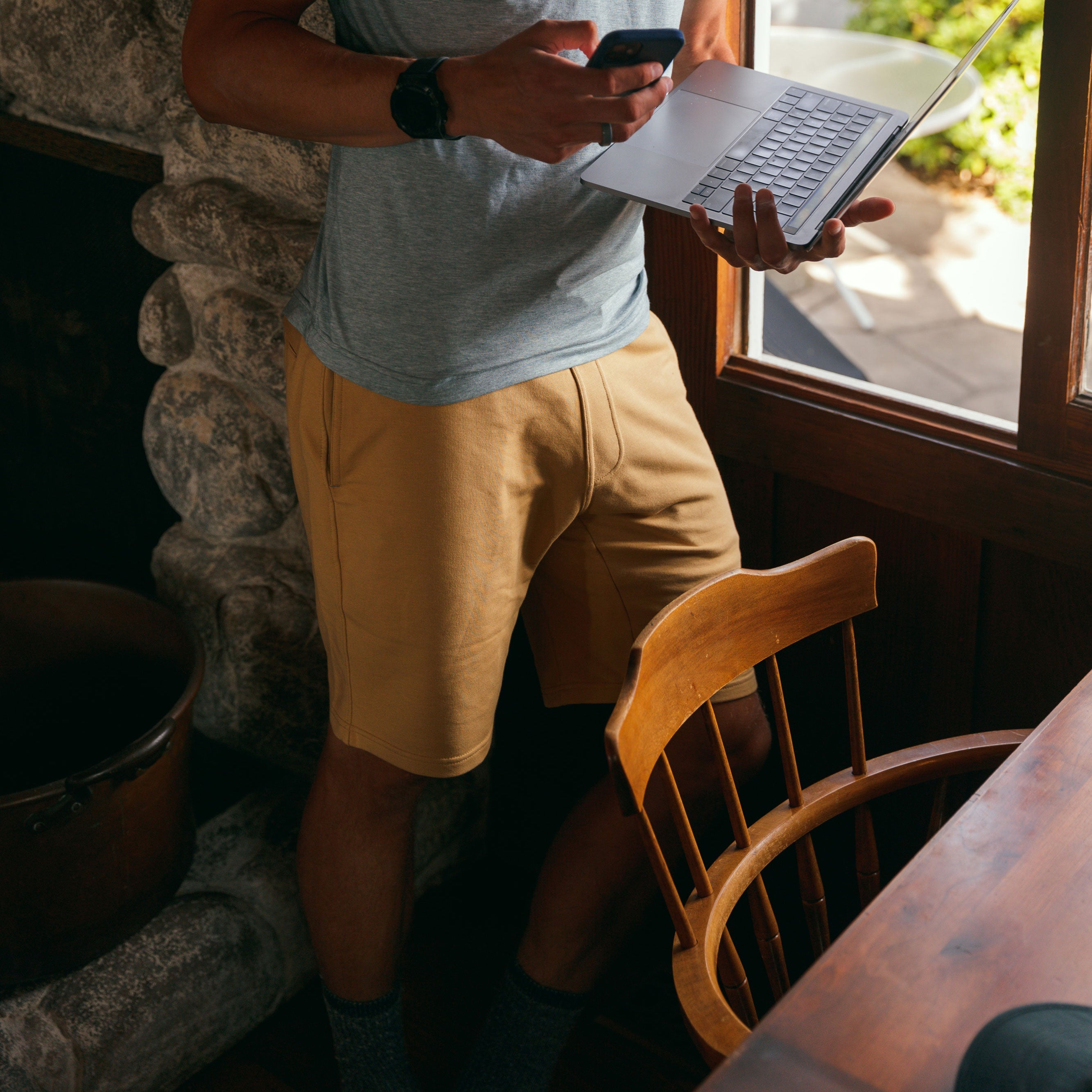 Men's Khaki Tour Shorts