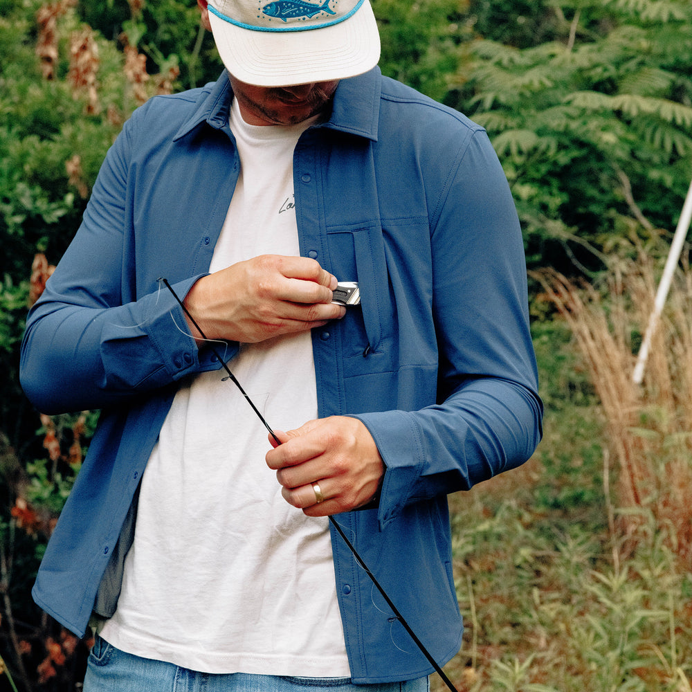 Everyday Overshirt in River from Myles Apparel