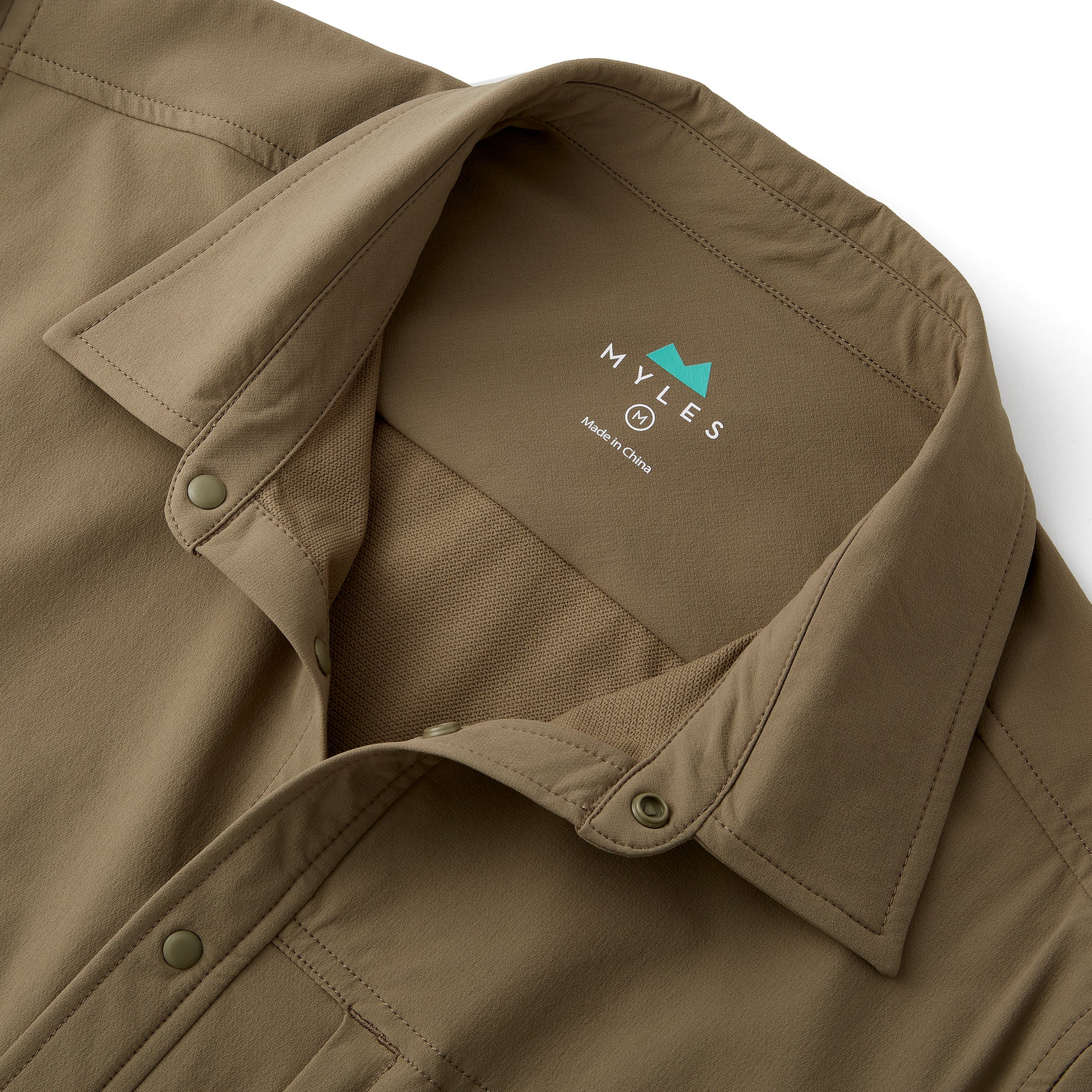 Everyday Overshirt in Dusky Green | Men's Technical Button-up