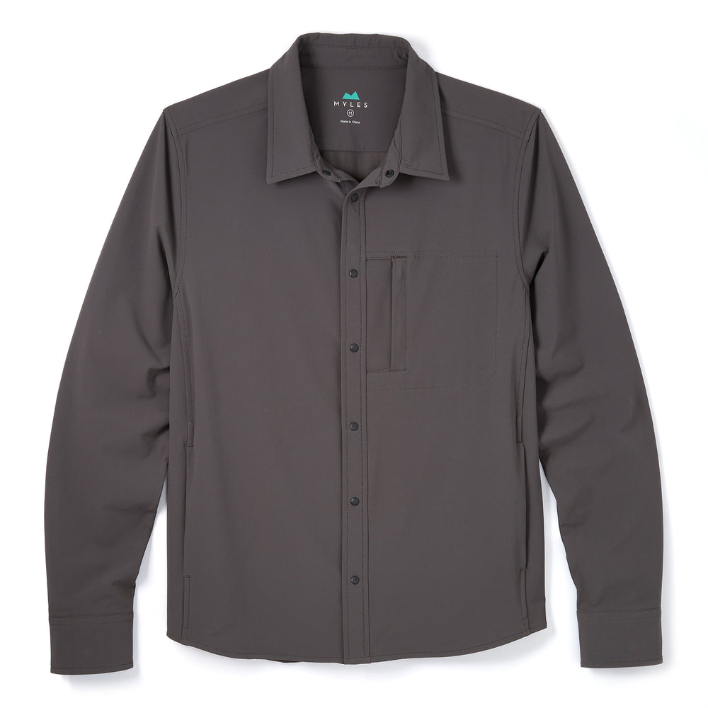 Everyday Overshirt in Graphite from Myles Apparel