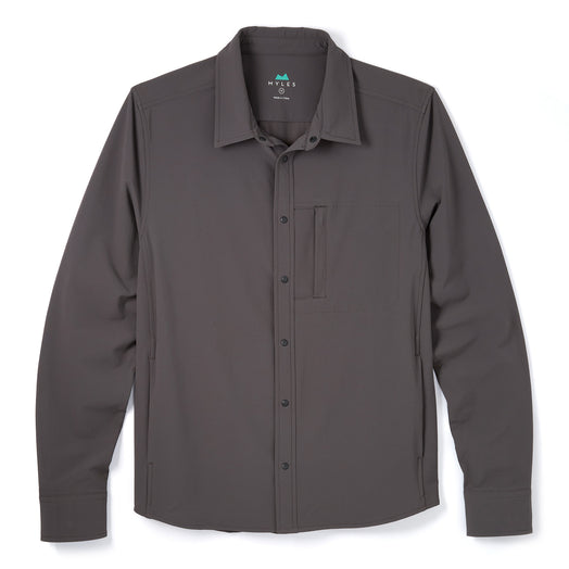 Everyday Overshirt in Graphite from Myles Apparel