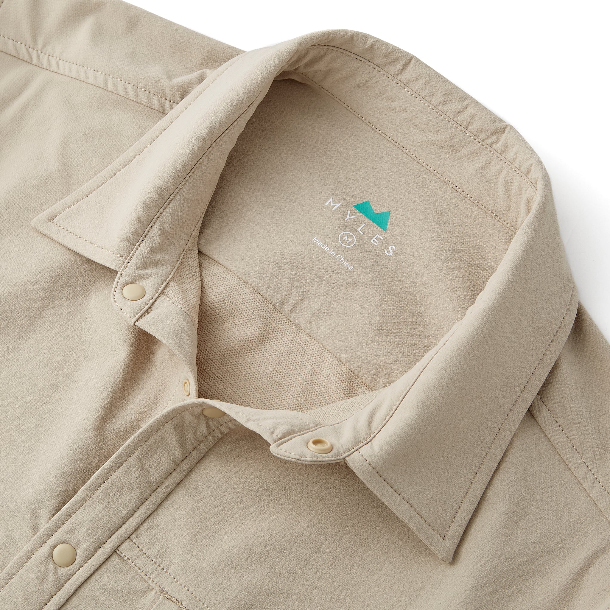 Everyday Overshirt in Khaki | Men's Technical Button-up | Myles