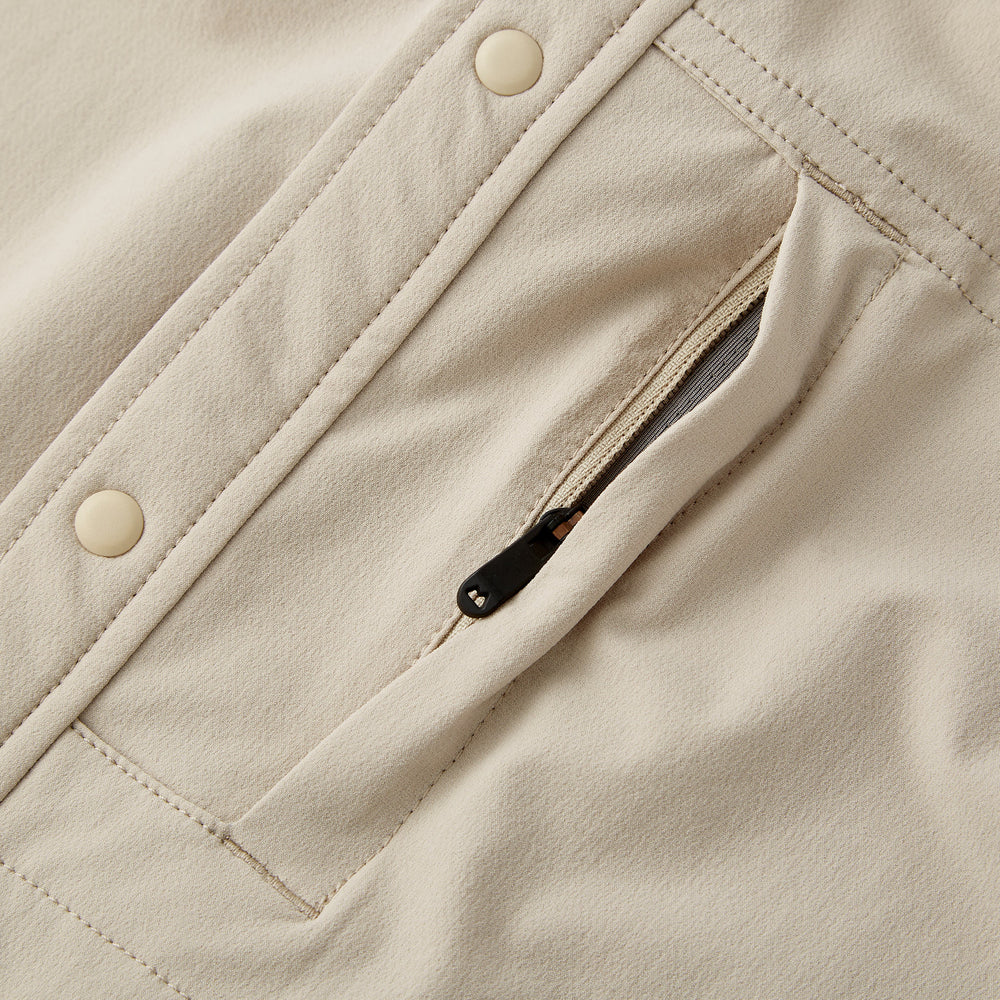 Everyday Overshirt in Khaki from Myles Apparel