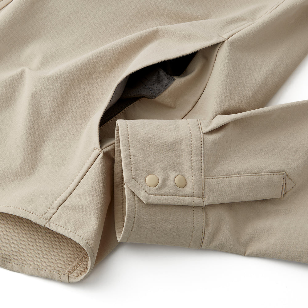 Everyday Overshirt in Khaki from Myles Apparel