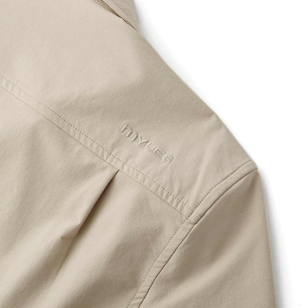 Everyday Overshirt in Khaki from Myles Apparel