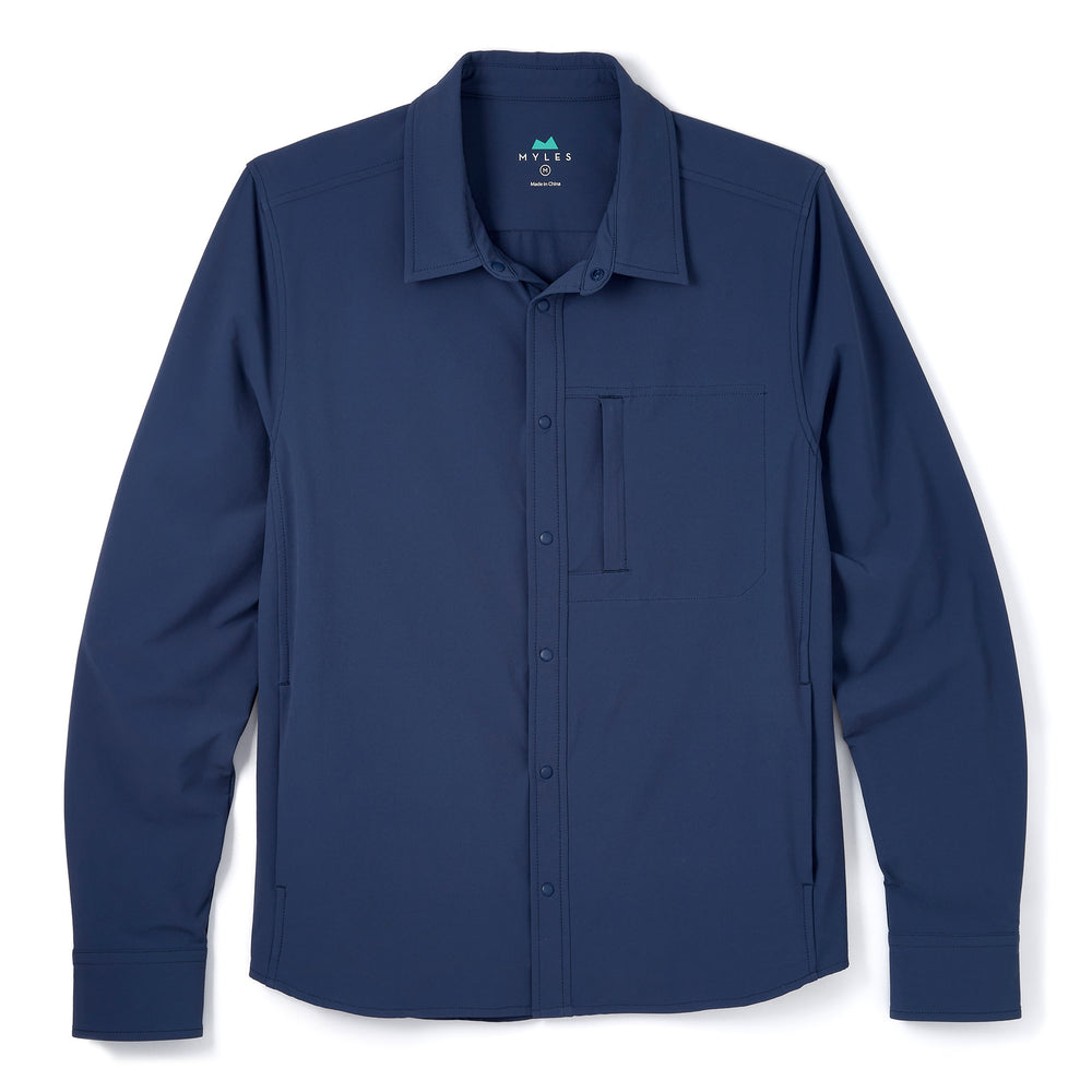 Everyday Overshirt in River from Myles Apparel