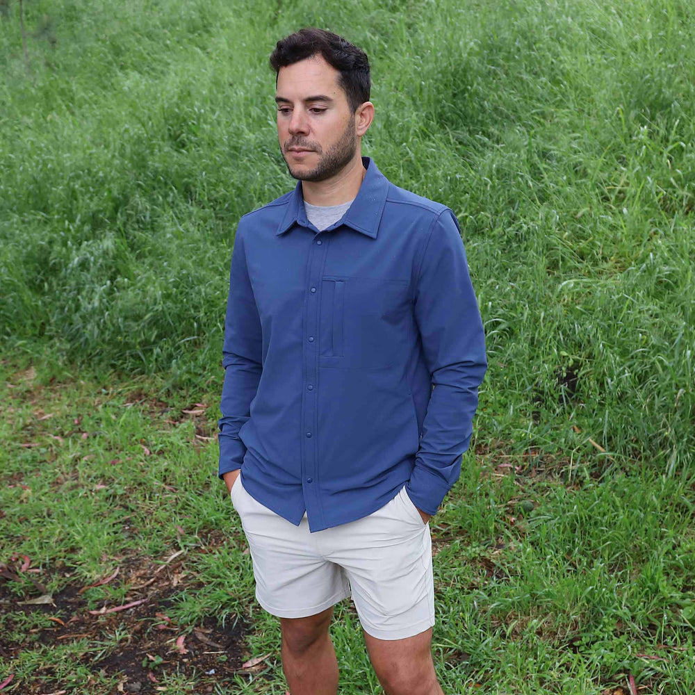 Everyday Overshirt in River from Myles Apparel