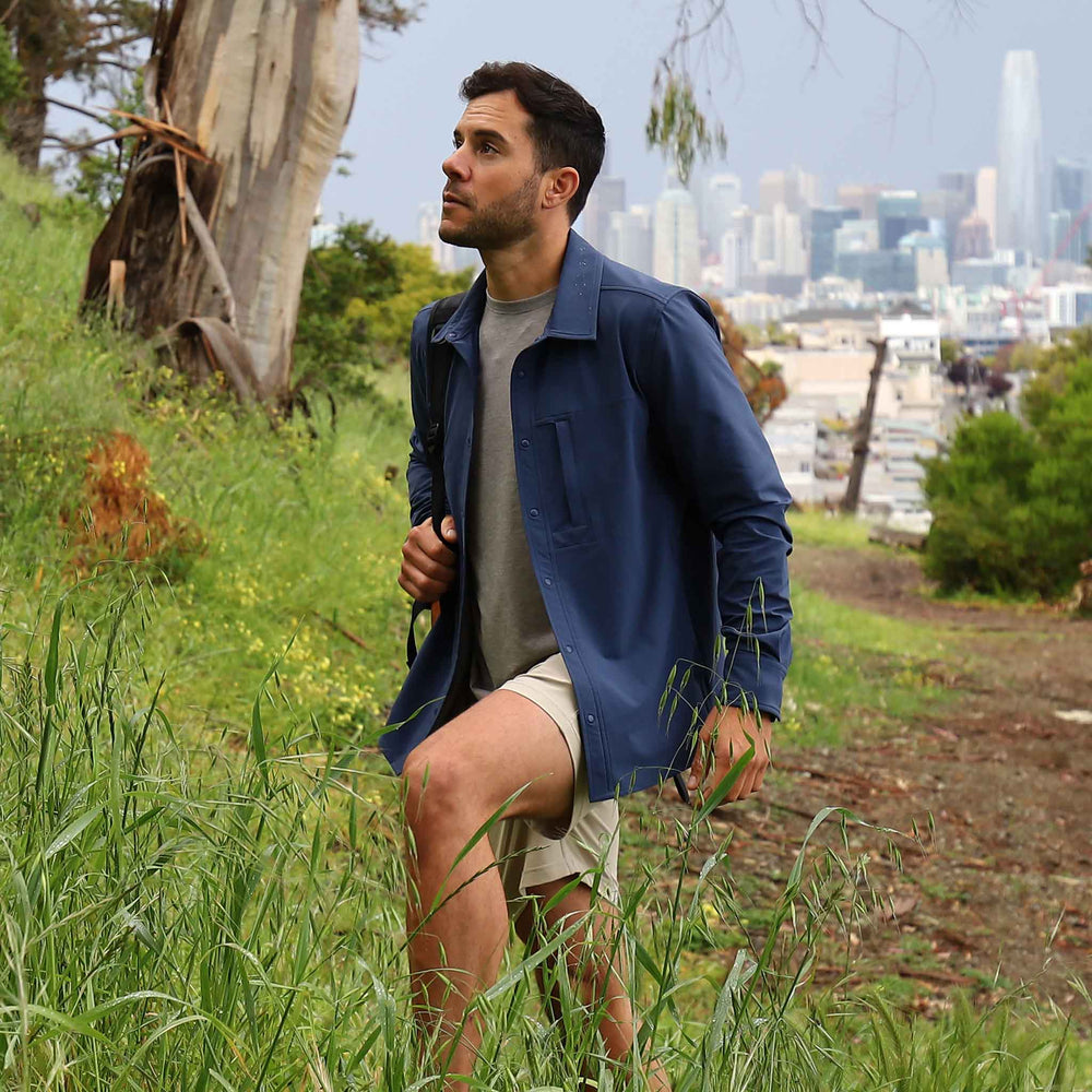 Everyday Overshirt in River from Myles Apparel