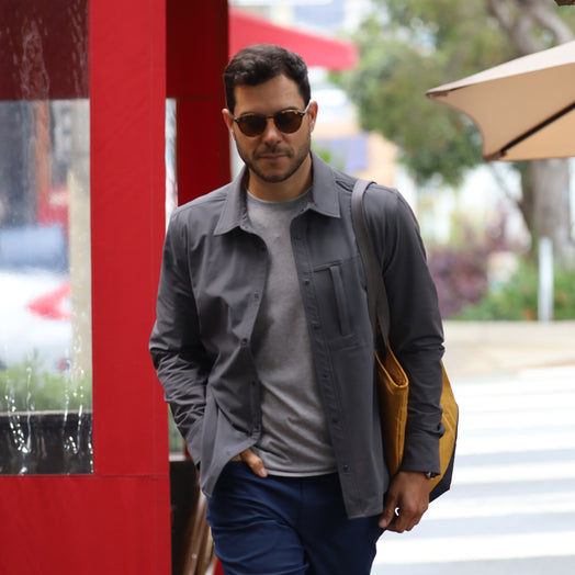 Everyday Overshirt in Graphite from Myles Apparel