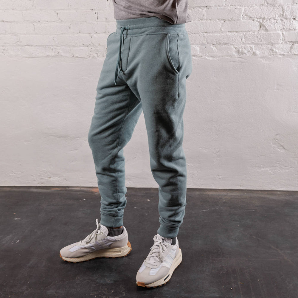 Skyline Heavyweight Fleece Jogger in Steely Blue from Myles Apparel
