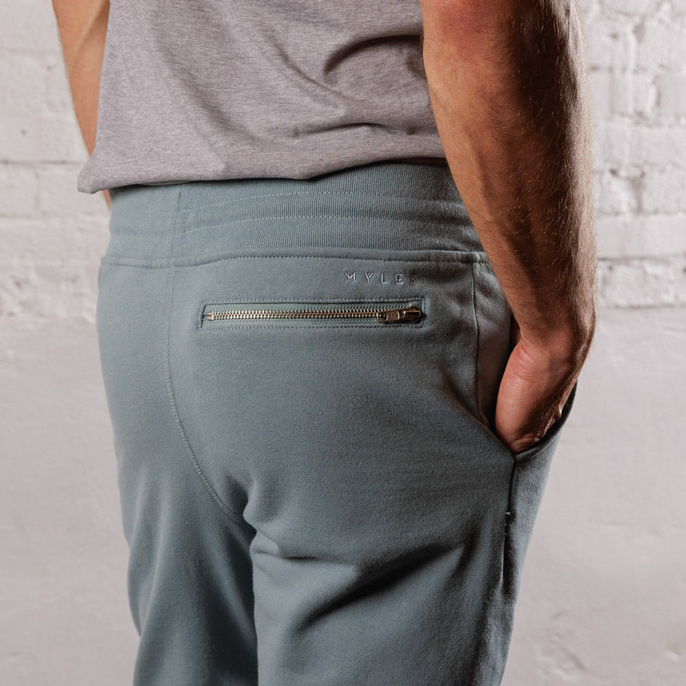 Skyline Heavyweight Fleece Jogger in Steely Blue from Myles Apparel