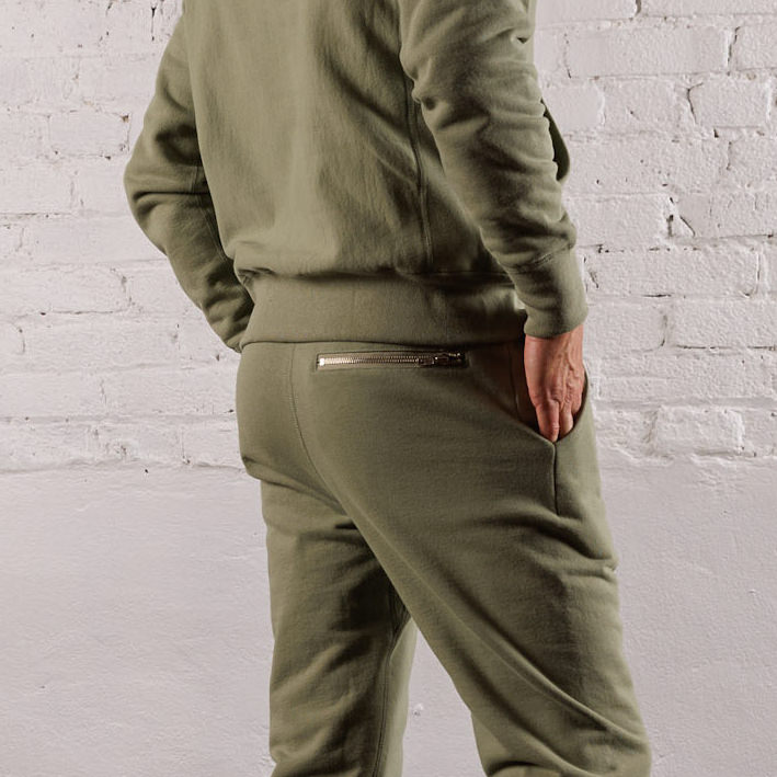 Skyline Heavyweight Fleece Jogger in Dusty Olive from Myles Apparel