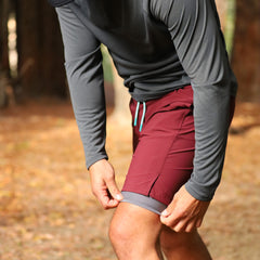 Momentum Short with Liner in Oxblood