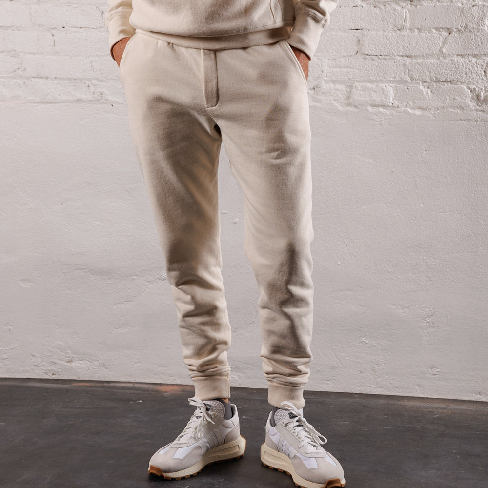 Skyline Heavyweight Fleece Jogger in Oatmeal from Myles Apparel