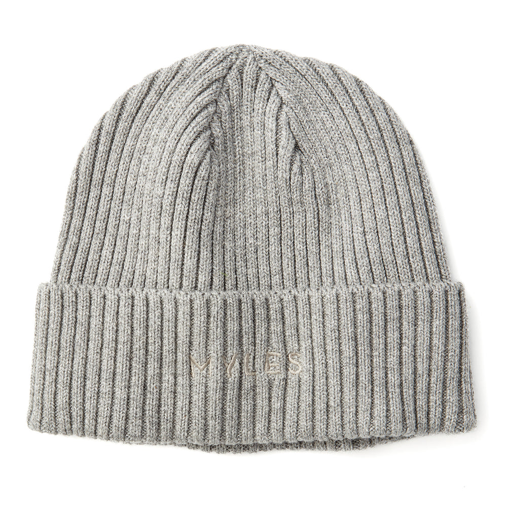 Knit Beanie in Gray from Myles Apparel