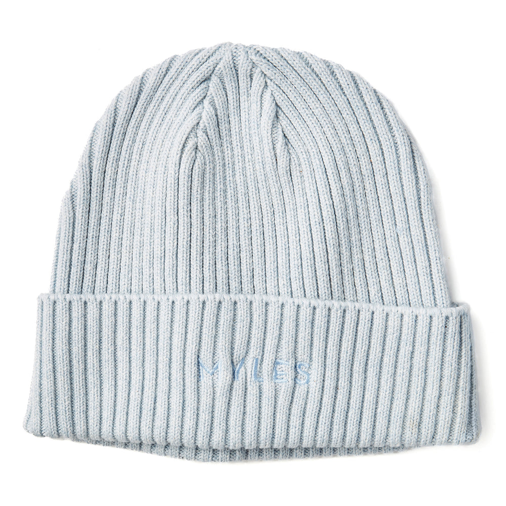 Knit Beanie in Ice Blue from Myles Apparel