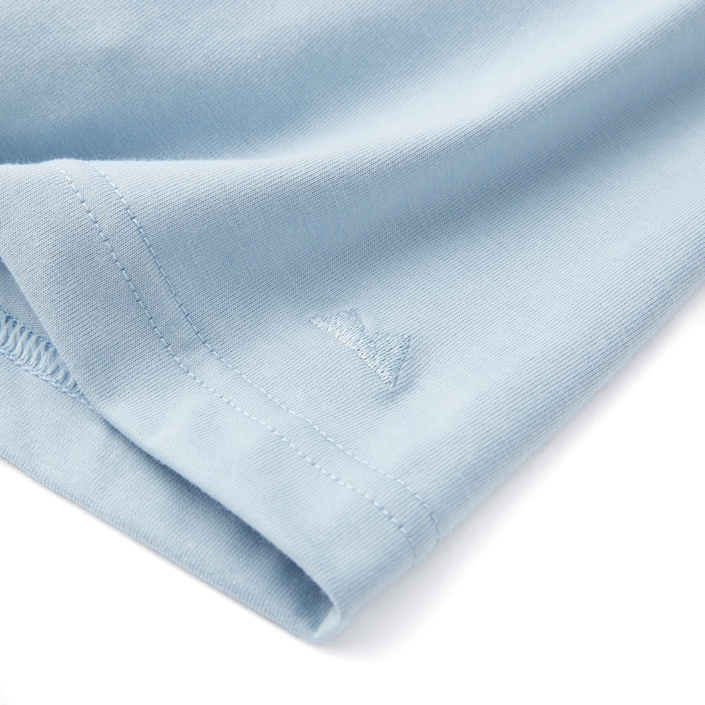 Everyday Henley Short Sleeve in Blue Fog from Myles Apparel
