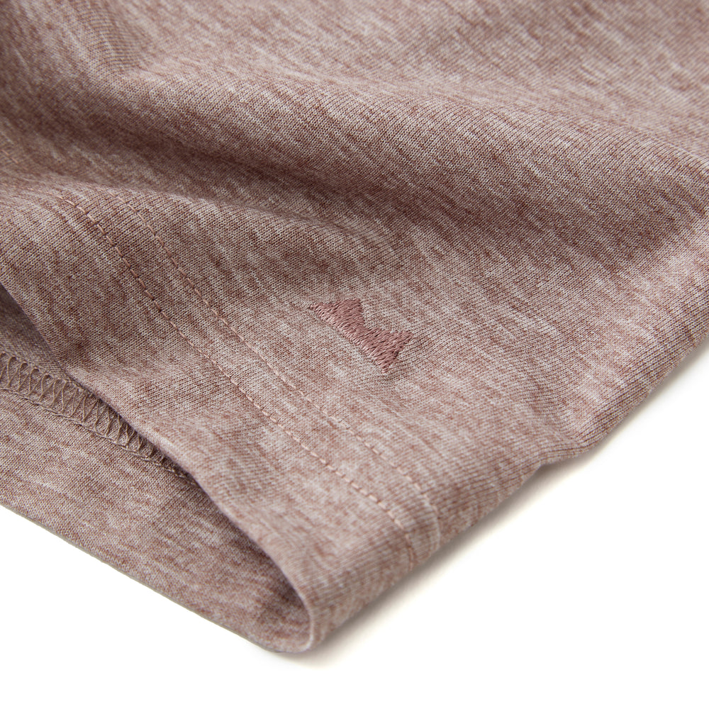 Everyday Henley Short Sleeve in Heather Clay from Myles Apparel