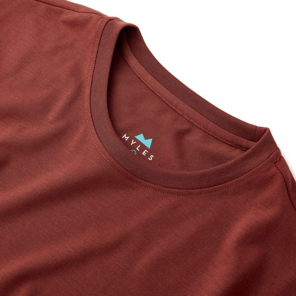 Everyday Tee in Crimson from Myles Apparel