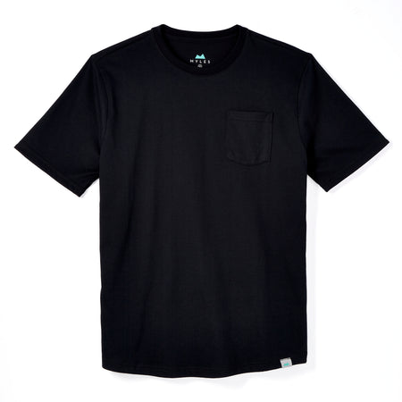 Everyday Pocket Tee in Black | drirelease® | Myles Apparel | Myles