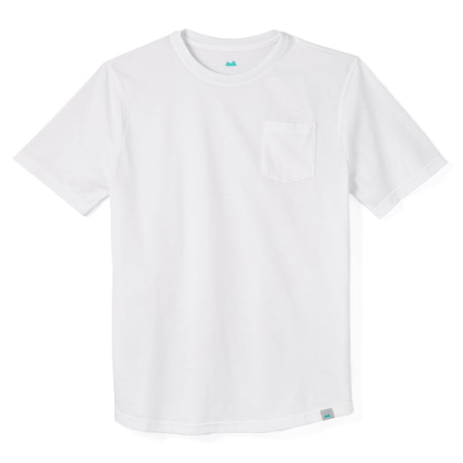 Everyday Tee with Pocket in White from Myles Apparel