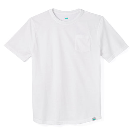 Everyday Pocket Tee in White | drirelease® | Myles Apparel | Myles