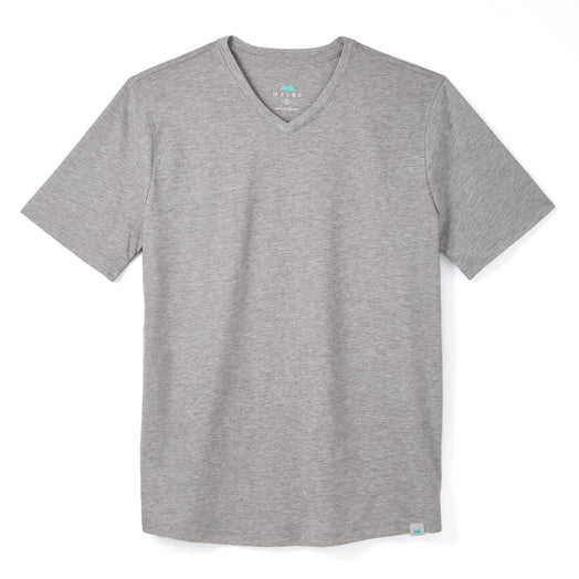 Everyday Tee with V-Neck in Heather Gray from Myles Apparel