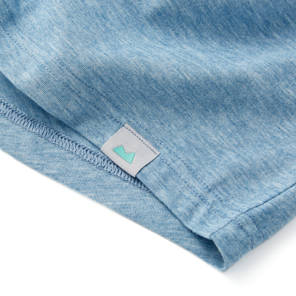 Everyday Tee with V-Neck in Heather Indigo from Myles Apparel