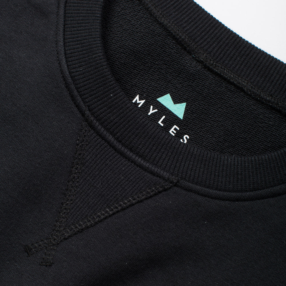 Everyday Crew Sweatshirt in Coal (OG) from Myles Apparel