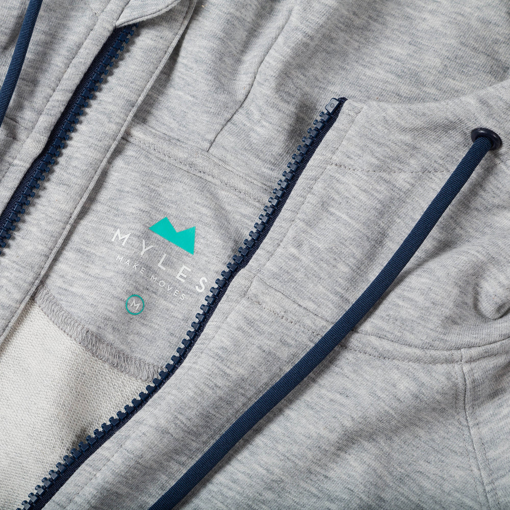 Everyday Hoodie in Heather Gray (Original Fabric) from Myles Apparel