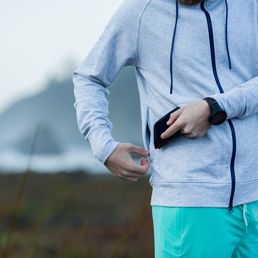 Everyday Hoodie in Heather Gray (Original Fabric) from Myles Apparel