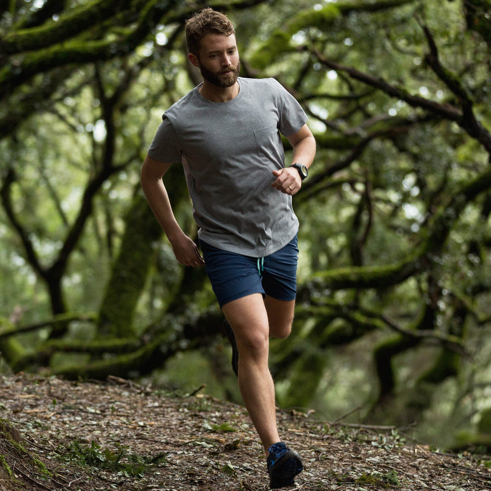 Everyday Tee with Pocket in Heather Gray from Myles Apparel