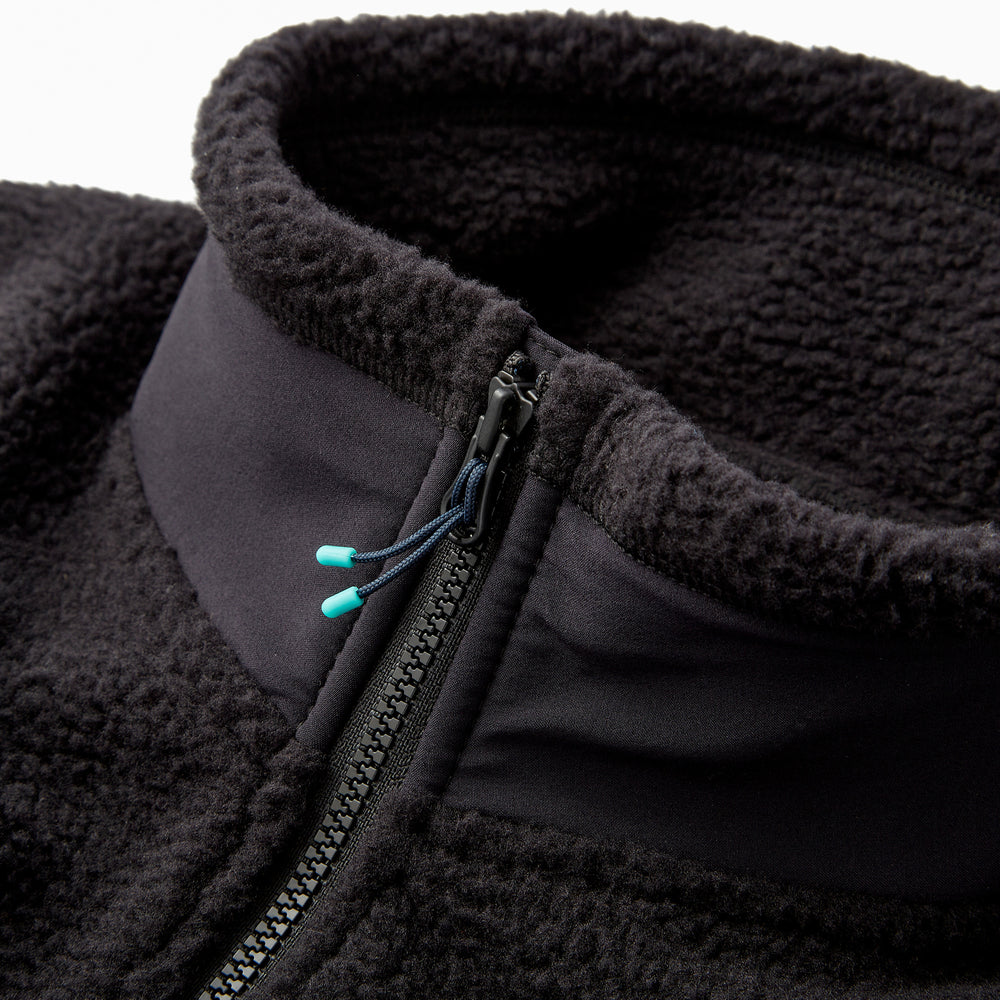 High Pile Sherpa Jacket in Black from Myles Apparel