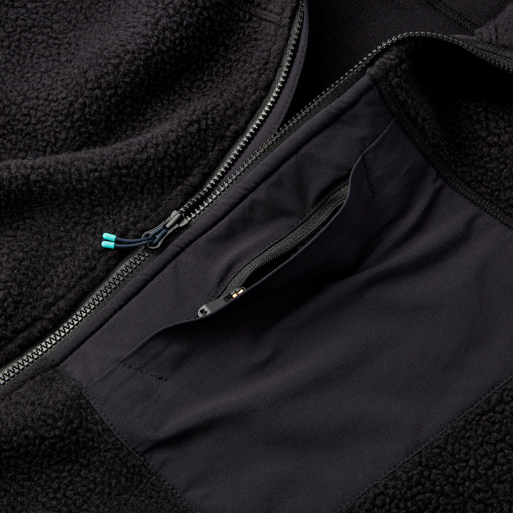 High Pile Sherpa Jacket in Black from Myles Apparel