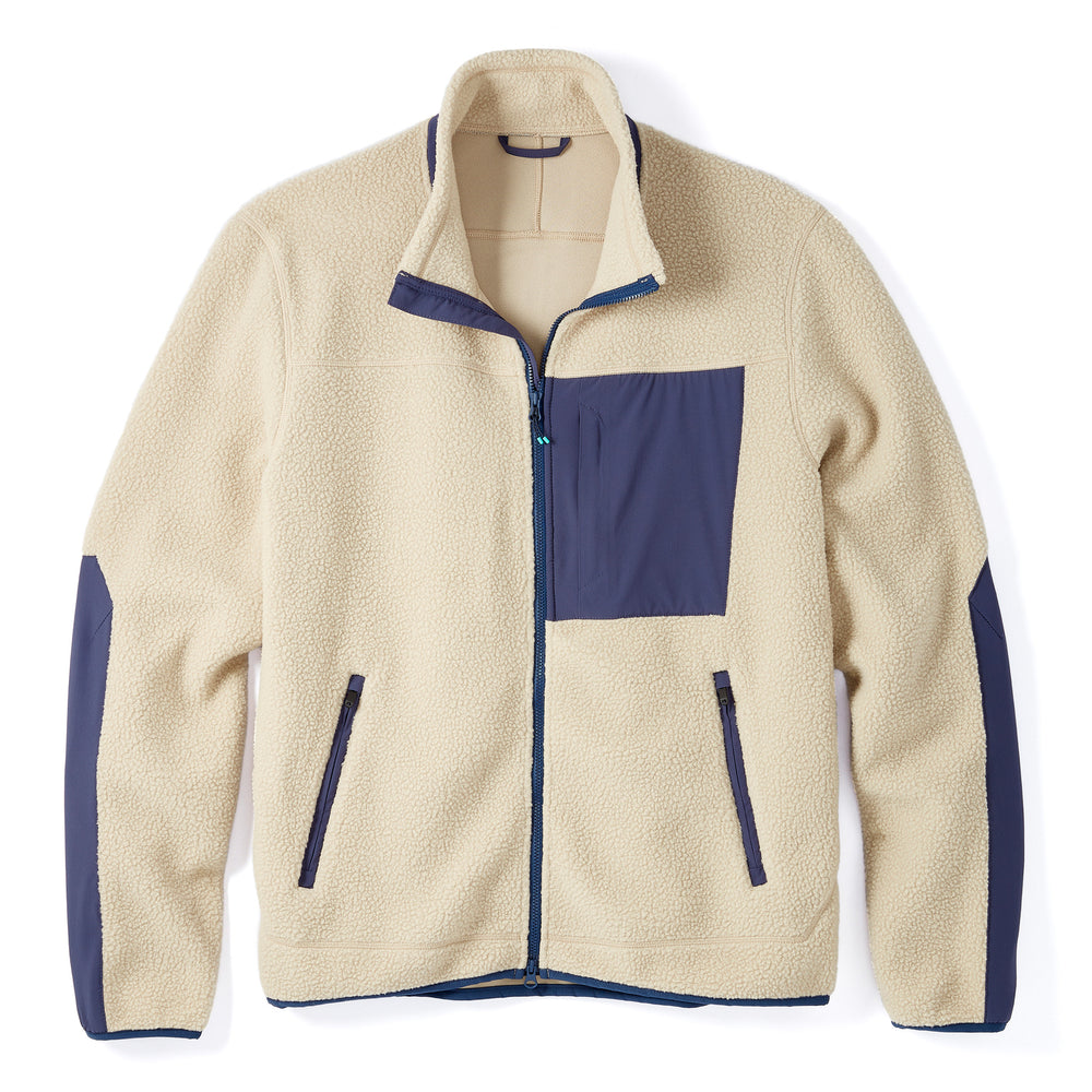 High Pile Sherpa Jacket in Khaki from Myles Apparel