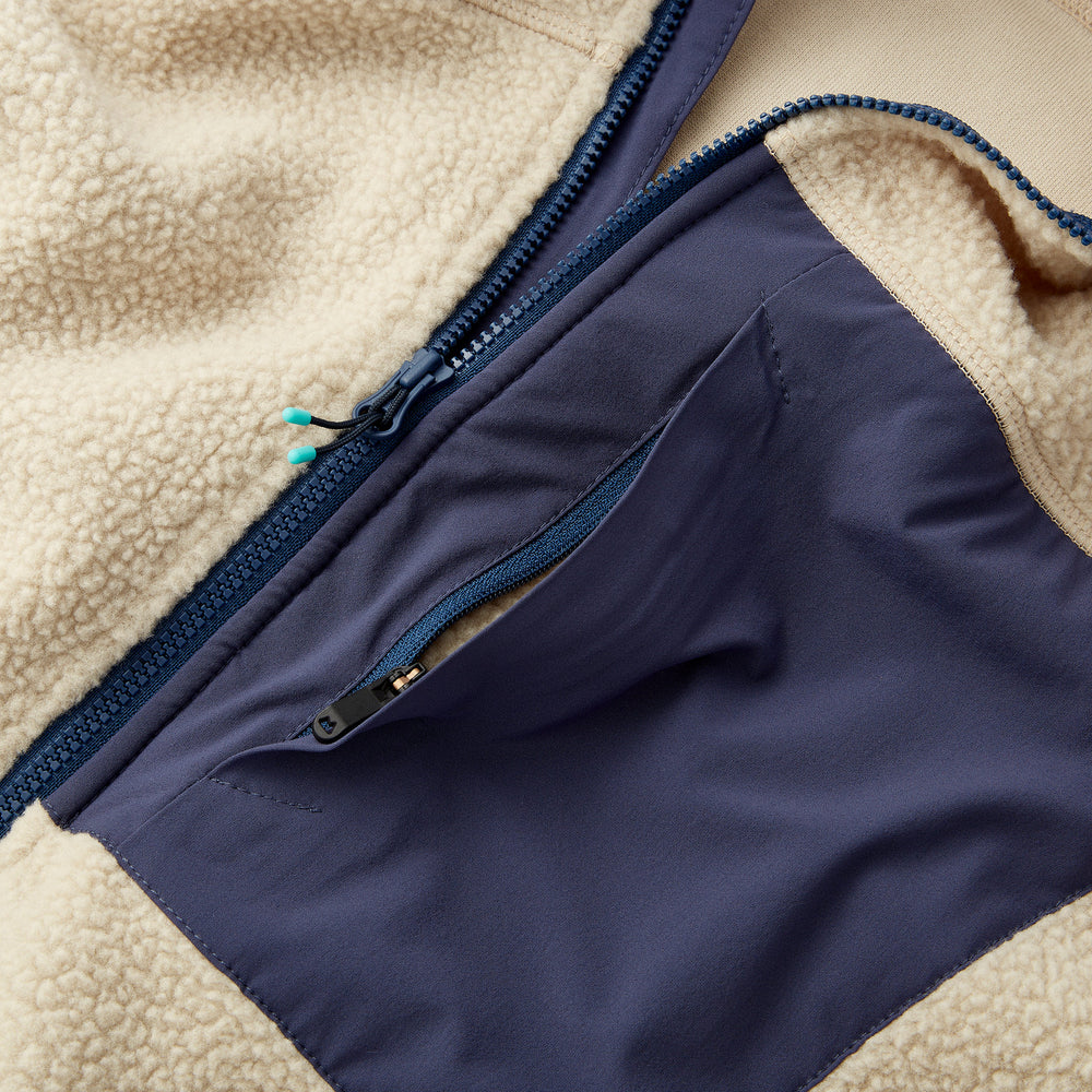 High Pile Sherpa Jacket in Khaki from Myles Apparel