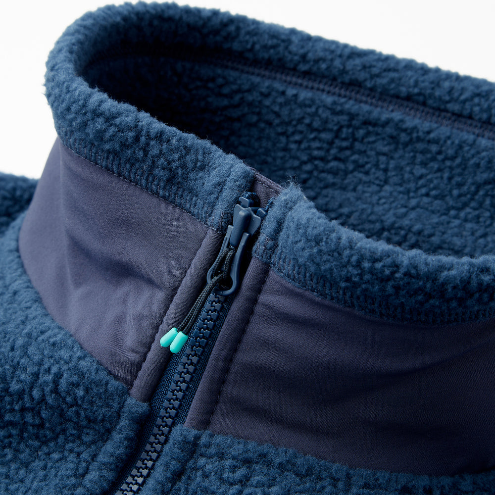 High Pile Sherpa Jacket in River from Myles Apparel