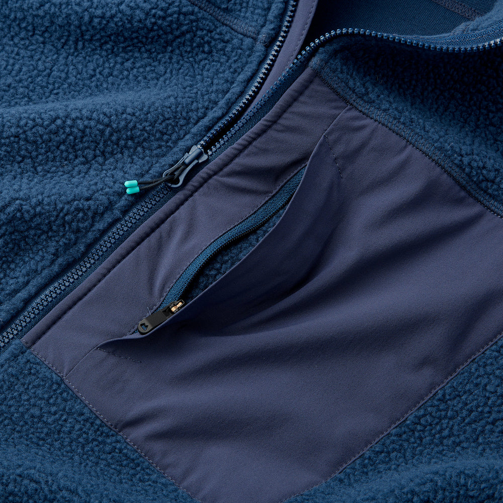 High Pile Sherpa Jacket in River from Myles Apparel