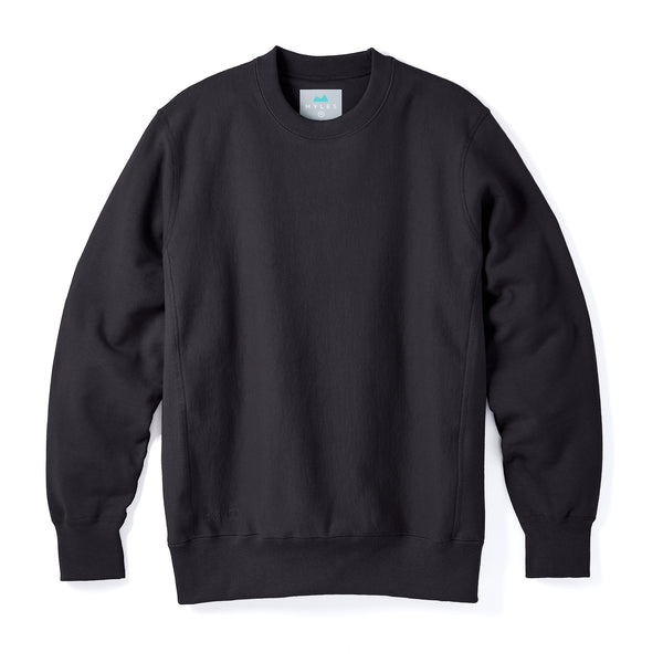 Skyline Heavyweight Fleece Crewneck Sweatshirt in Black I Men's