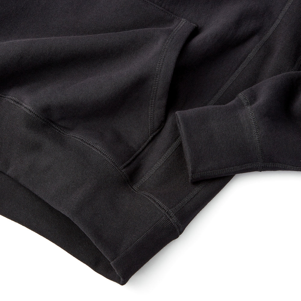 Skyline Heavyweight Fleece Hoodie in Black from Myles Apparel