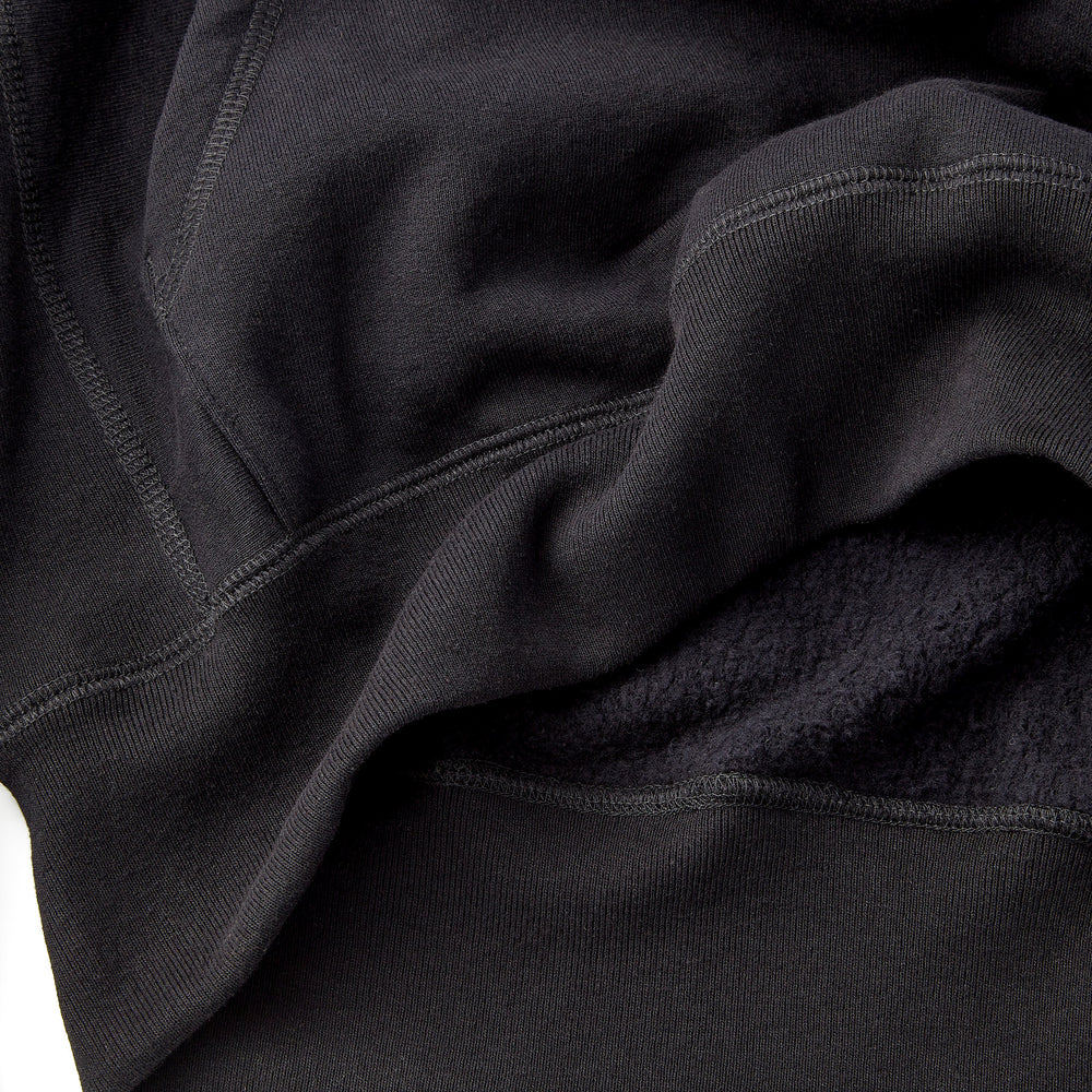 Skyline Heavyweight Fleece Hoodie in Black from Myles Apparel