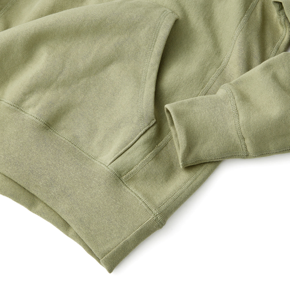 Skyline Heavyweight Fleece Hoodie in Dusty Olive from Myles Apparel