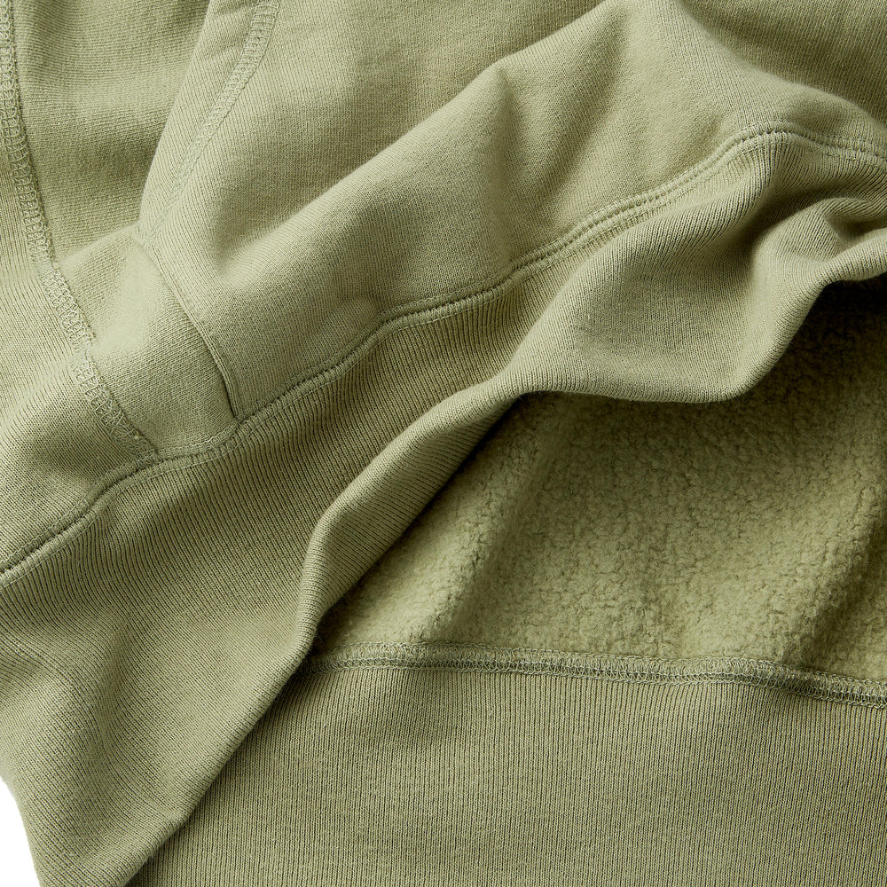Skyline Heavyweight Fleece Hoodie in Dusty Olive from Myles Apparel