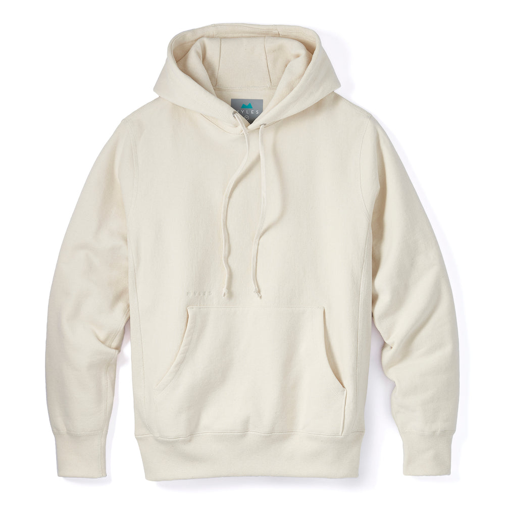 Skyline Heavyweight Fleece Hoodie in Oatmeal from Myles Apparel
