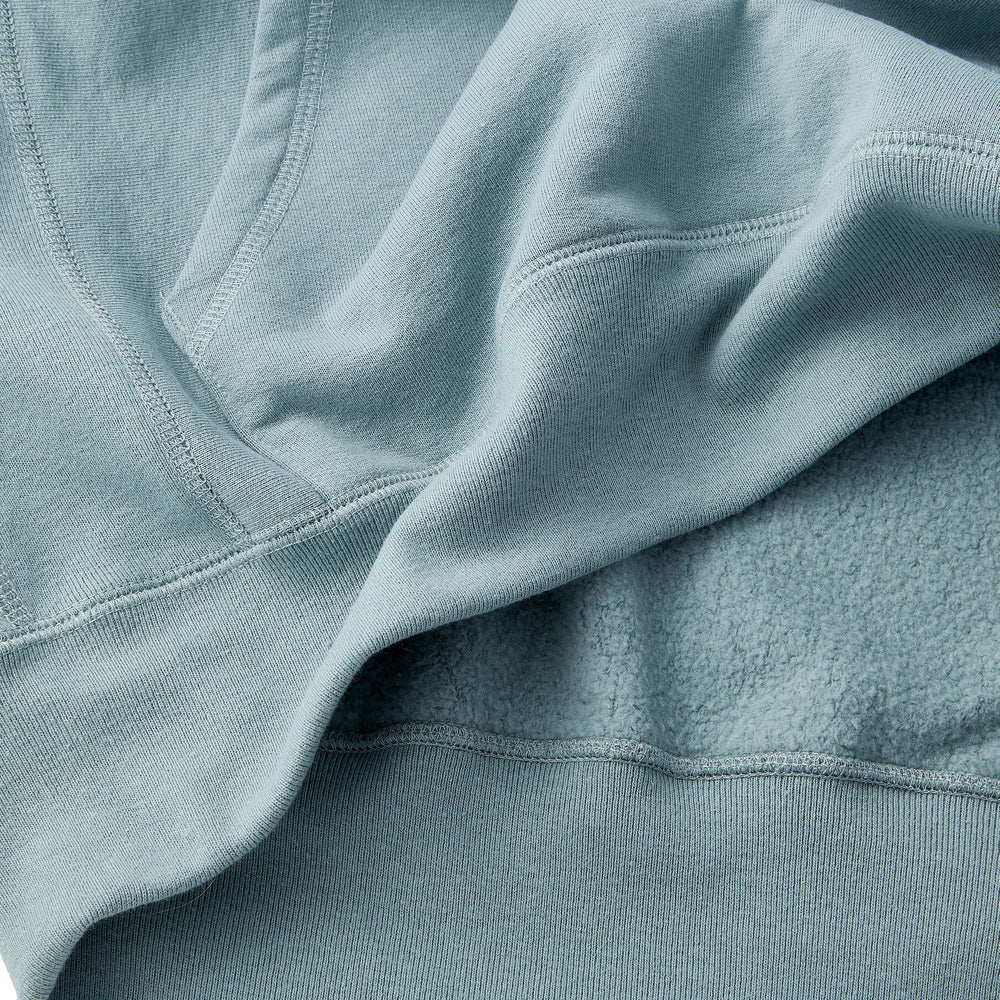 Skyline Heavyweight Fleece Hoodie in Steely Blue from Myles Apparel