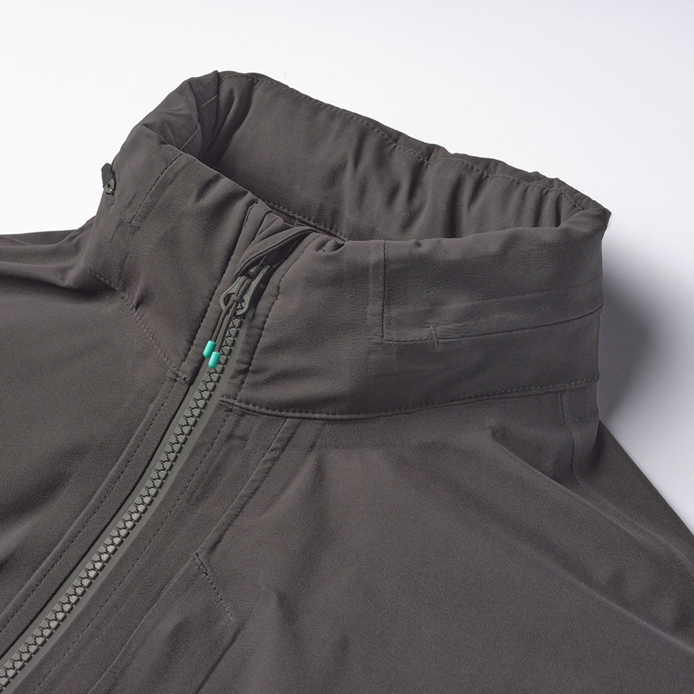 Elements Jacket with Hood in Steel Gray from Myles Apparel