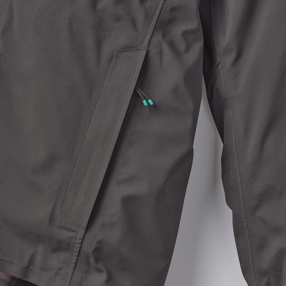 Elements Jacket with Hood in Steel Gray from Myles Apparel