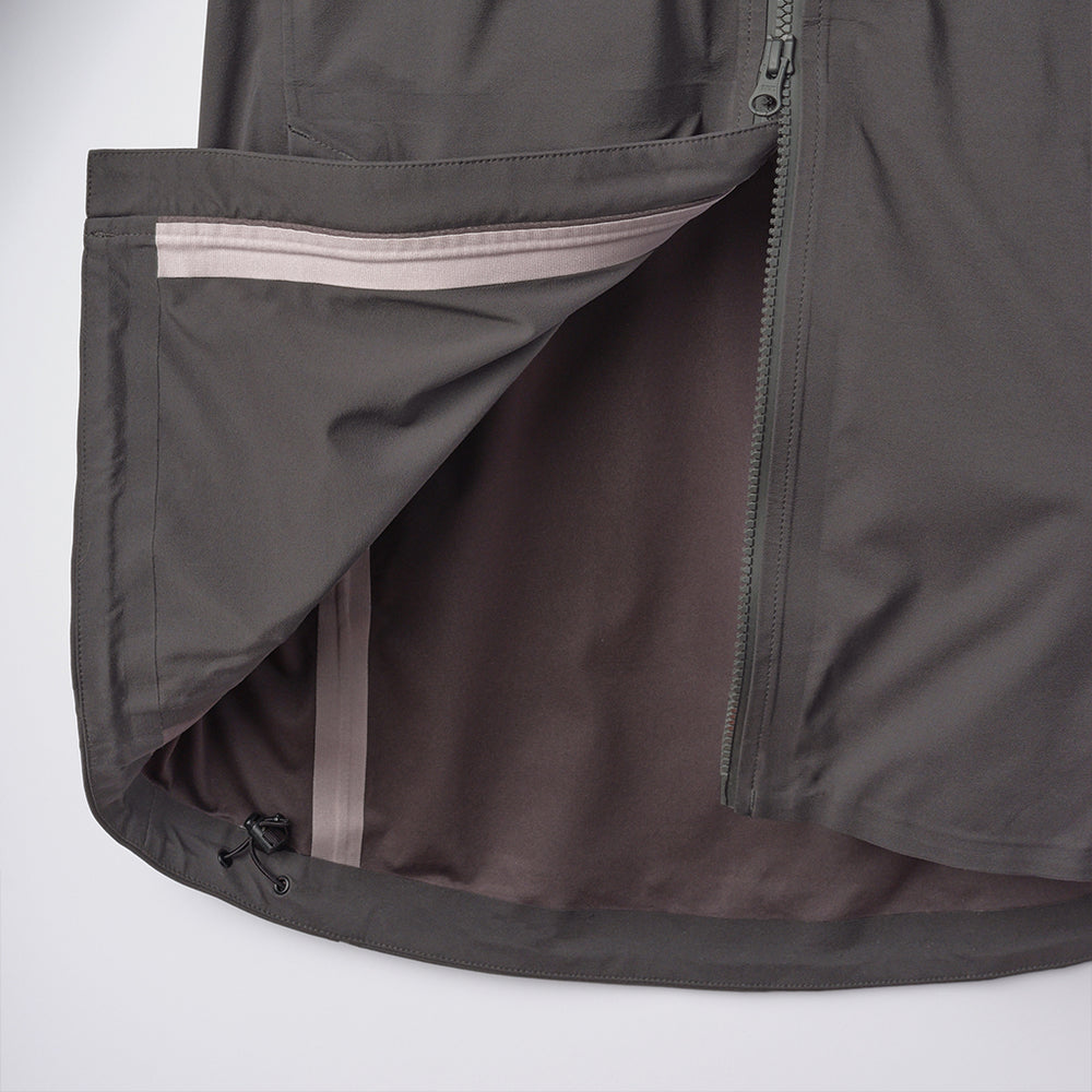 Elements Jacket with Hood in Steel Gray from Myles Apparel