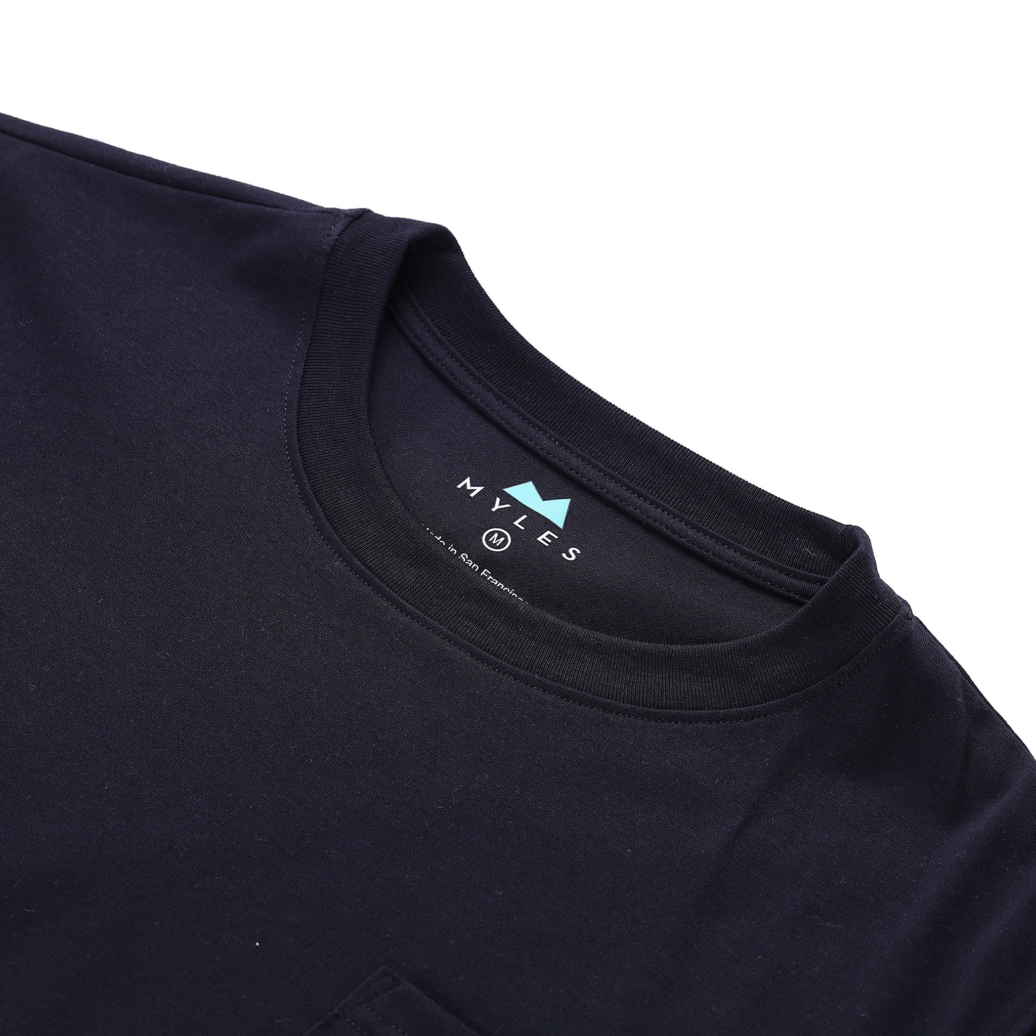 Everyday Long Sleeve Pocket Tee in Black | Myles Apparel | Myles