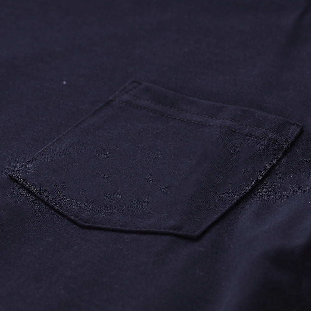 Everyday Long Sleeve Tee with Pocket in Black from Myles Apparel